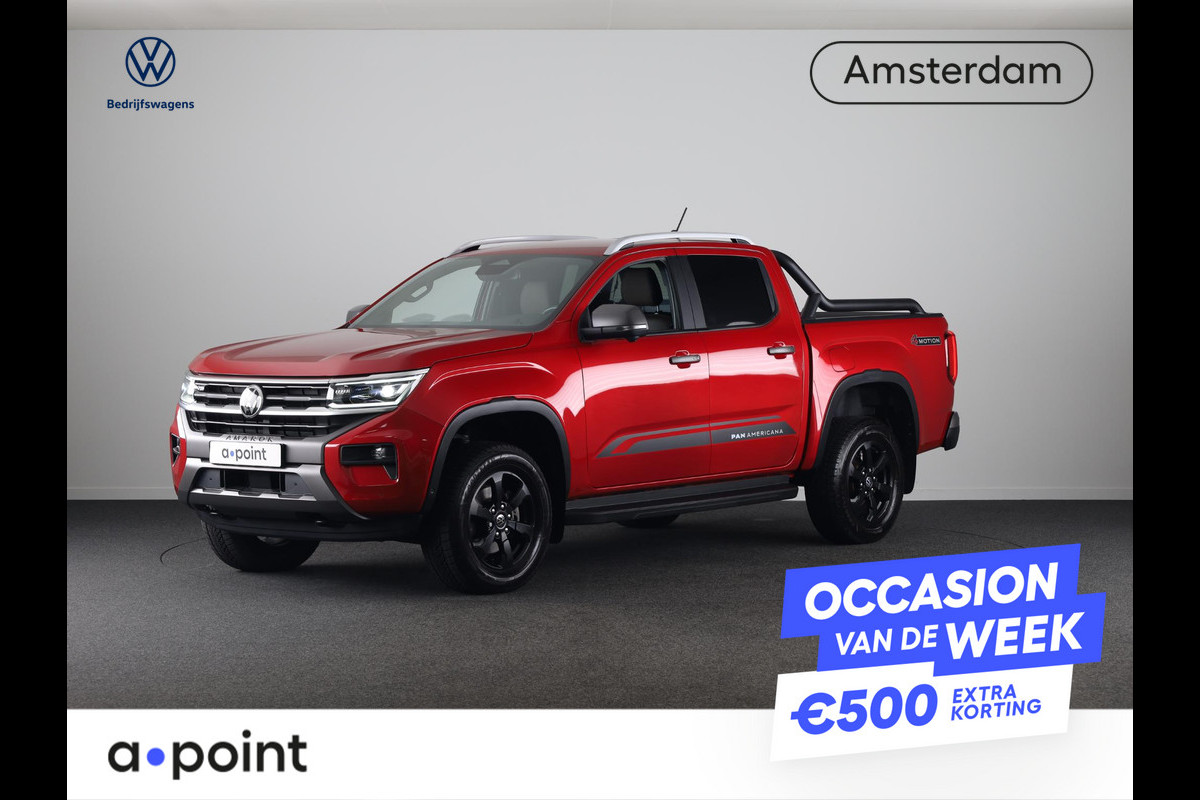 Volkswagen Amarok 3.0 TDI 4Motion Single cab Pan Americana 240 PK Automaat | Lederen bekleding | Trekhaak | Rolhoes |
