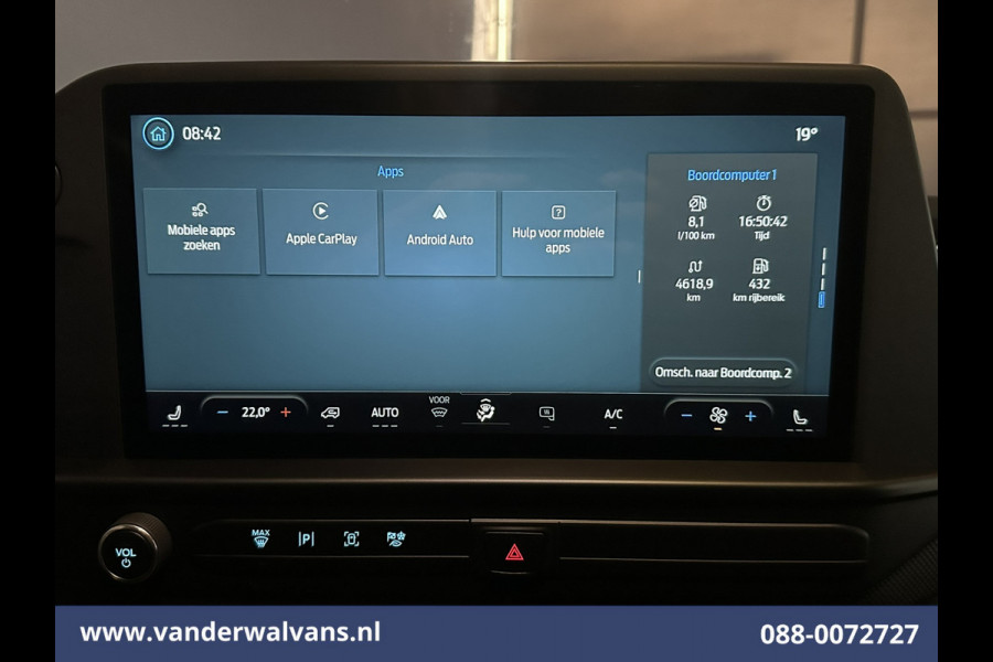 Ford Transit Custom 2.0 TDCI 136pk L2H1 Euro6 Airco | Camera | Navigatie | LED | Apple Carplay | Adaptieve Cruisecontrol Android Auto, Stoelverwarming, Verwarmde voorruit, Parkeersensoren, Bijrijdersbank