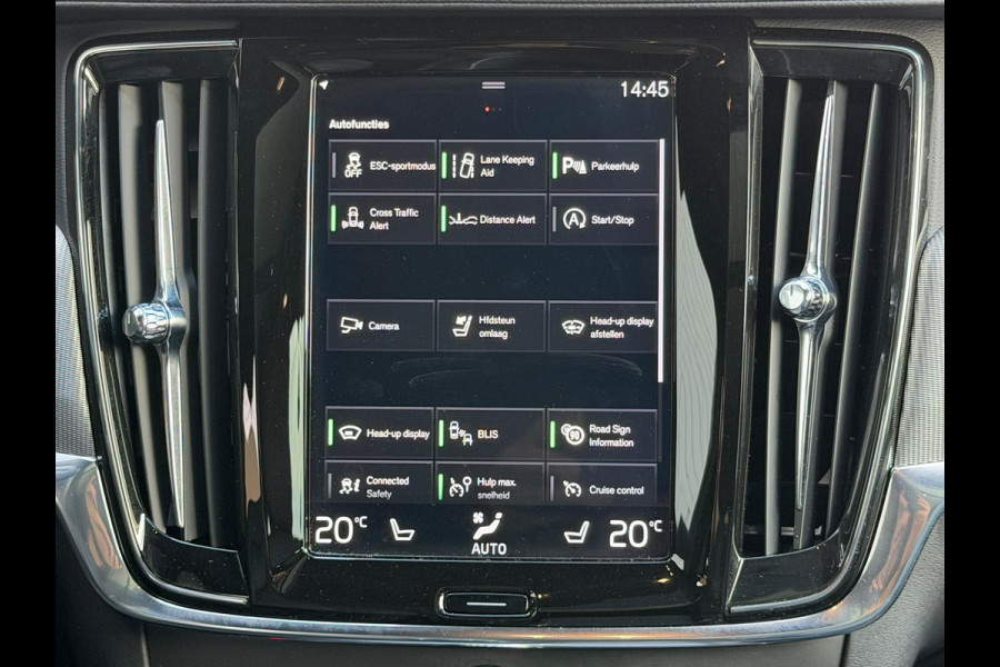 Volvo V90 2.0 T4 210PK R-DESIGN POLESTAR ENGINEERD | LUXURY LINE - PANORAMISCH SCHUIF/KANTEL DAK/HEAD-UP DISPLAY/PARK ASSIST CAMERA ACHTER/MET LEER BEKLEED DASHBOARD | PREMIUM AUDIO BY HARMAN KARDON PREMIUM AUDIO | R-DESIGN GEPERFOREERD NAPPA LEDEREN BEKLEDING MET CONTOURSTOELEN (SPORTSTOELEN) MET VERSTELBARE ZITVERLENGING | POWERSEATS -ELEKTRISCH VERSTELBARE VOORSTOELEN MET GEHEUGEN FUNCTIE OP BEIDE STOELEN | SCANDINAVIAN LINE - PARKEERVERWARMING MET TIMER (STANDKACHEL) / STOEL & STUUR VERWARMING / ACHTERBANK VERWARMING | ADAPTIVE CRUISECONTROL MET PILOT ASSIST | FULL LED KOPLA