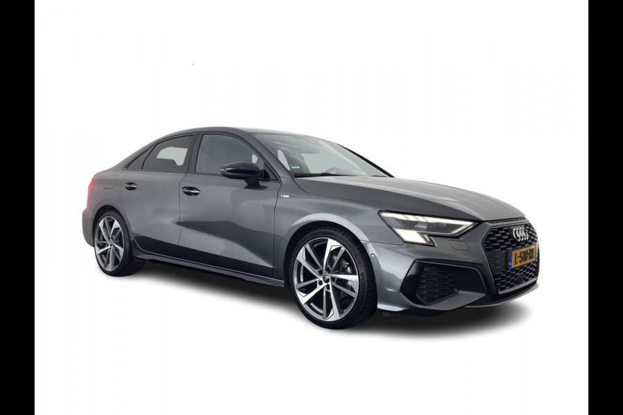 Audi A3 Limousine 30 TFSI S edition S-Line (INCL.BTW) Aut. *LEATHER | MATRIX-LED | HEATED-SPORTSEATS | ADAPTIVE-CRUISE | CAMERA | DIGI-COCKPIT | NAVI-FULLMAP | PRIVACY-GLASS | AMBIENT-LIGHT | SHIFT-PADDLES | ECC | PDC | 18''ALU*
