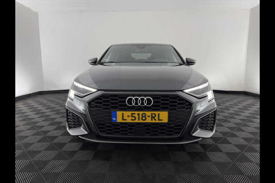 Audi A3 Limousine 30 TFSI S edition S-Line (INCL.BTW) Aut. *LEATHER | MATRIX-LED | HEATED-SPORTSEATS | ADAPTIVE-CRUISE | CAMERA | DIGI-COCKPIT | NAVI-FULLMAP | PRIVACY-GLASS | AMBIENT-LIGHT | SHIFT-PADDLES | ECC | PDC | 18''ALU*
