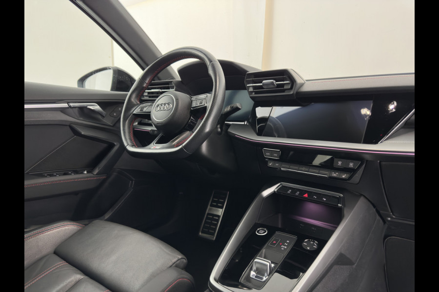 Audi A3 Limousine 30 TFSI S edition S-Line (INCL.BTW) Aut. *LEATHER | MATRIX-LED | HEATED-SPORTSEATS | ADAPTIVE-CRUISE | CAMERA | DIGI-COCKPIT | NAVI-FULLMAP | PRIVACY-GLASS | AMBIENT-LIGHT | SHIFT-PADDLES | ECC | PDC | 18''ALU*