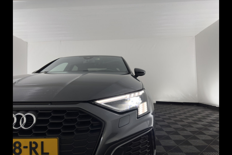 Audi A3 Limousine 30 TFSI S edition S-Line (INCL.BTW) Aut. *LEATHER | MATRIX-LED | HEATED-SPORTSEATS | ADAPTIVE-CRUISE | CAMERA | DIGI-COCKPIT | NAVI-FULLMAP | PRIVACY-GLASS | AMBIENT-LIGHT | SHIFT-PADDLES | ECC | PDC | 18''ALU*