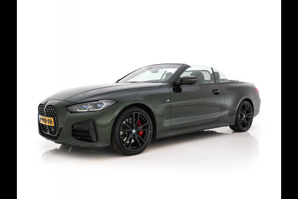 BMW 4 Serie Cabrio M440i xDrive High Executive (INCL-BTW) *LEATHER | LASER-LED | MEMORY-PACK | DIGI-COCKPIT | KEYLESS | HIFI-SOUND | SHIFTPADDLES | CAMERA | DAB | NAVI-FULLMAP | AMBIENTLIGHT | HEAD-UP | TOWBAR | 19''ALU*