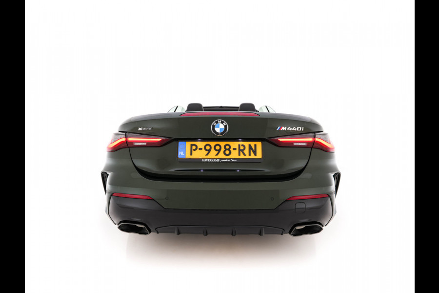 BMW 4 Serie Cabrio M440i xDrive High Executive (INCL-BTW) *LEATHER | LASER-LED | MEMORY-PACK | DIGI-COCKPIT | KEYLESS | HIFI-SOUND | SHIFTPADDLES | CAMERA | DAB | NAVI-FULLMAP | AMBIENTLIGHT | HEAD-UP | TOWBAR | 19''ALU*