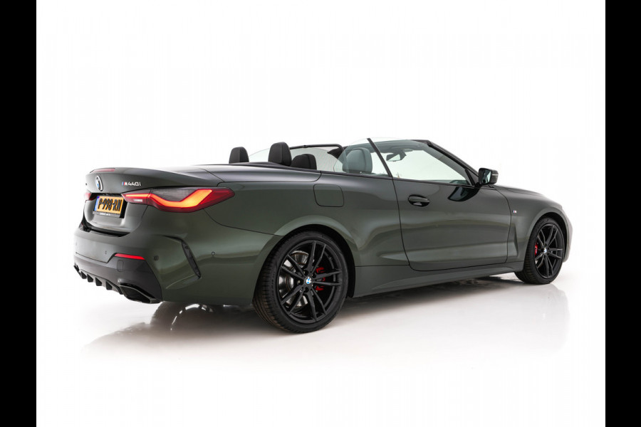 BMW 4 Serie Cabrio M440i xDrive High Executive (INCL-BTW) *LEATHER | LASER-LED | MEMORY-PACK | DIGI-COCKPIT | KEYLESS | HIFI-SOUND | SHIFTPADDLES | CAMERA | DAB | NAVI-FULLMAP | AMBIENTLIGHT | HEAD-UP | TOWBAR | 19''ALU*