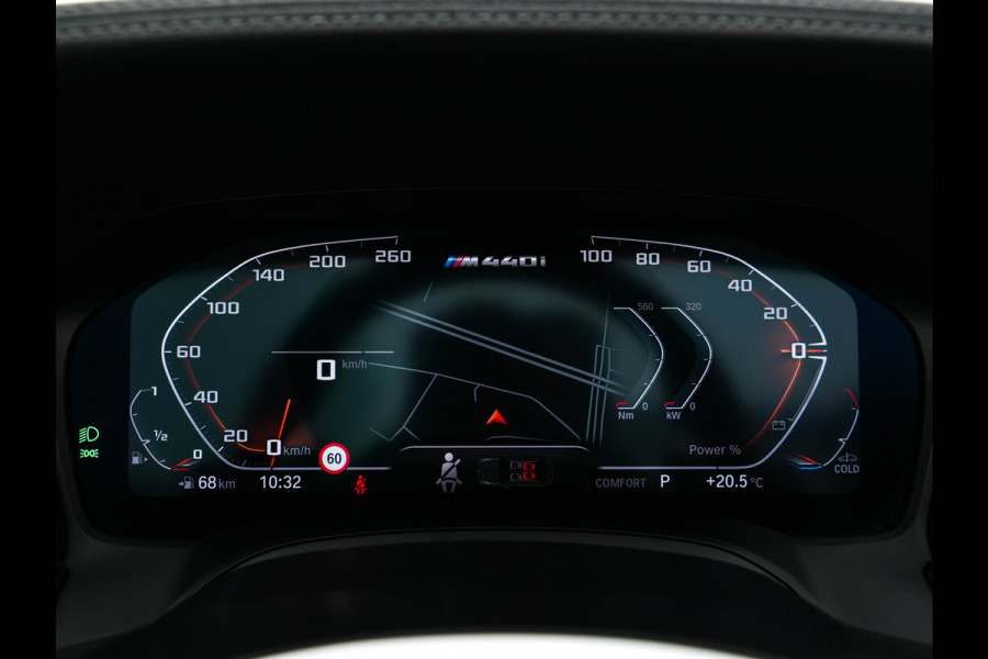 BMW 4 Serie Cabrio M440i xDrive High Executive (INCL-BTW) *LEATHER | LASER-LED | MEMORY-PACK | DIGI-COCKPIT | KEYLESS | HIFI-SOUND | SHIFTPADDLES | CAMERA | DAB | NAVI-FULLMAP | AMBIENTLIGHT | HEAD-UP | TOWBAR | 19''ALU*