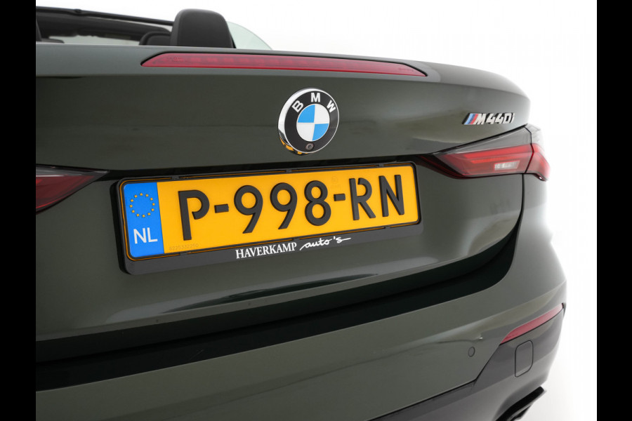 BMW 4 Serie Cabrio M440i xDrive High Executive (INCL-BTW) *LEATHER | LASER-LED | MEMORY-PACK | DIGI-COCKPIT | KEYLESS | HIFI-SOUND | SHIFTPADDLES | CAMERA | DAB | NAVI-FULLMAP | AMBIENTLIGHT | HEAD-UP | TOWBAR | 19''ALU*