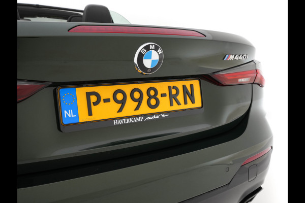 BMW 4 Serie Cabrio M440i xDrive High Executive (INCL-BTW) *LEATHER | LASER-LED | MEMORY-PACK | DIGI-COCKPIT | KEYLESS | HIFI-SOUND | SHIFTPADDLES | CAMERA | DAB | NAVI-FULLMAP | AMBIENTLIGHT | HEAD-UP | TOWBAR | 19''ALU*
