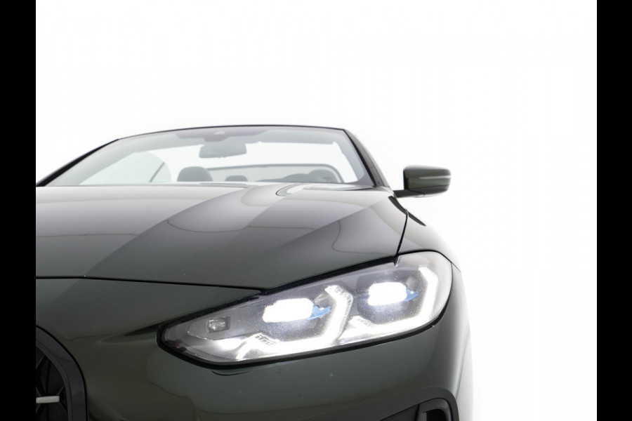 BMW 4 Serie Cabrio M440i xDrive High Executive (INCL-BTW) *LEATHER | LASER-LED | MEMORY-PACK | DIGI-COCKPIT | KEYLESS | HIFI-SOUND | SHIFTPADDLES | CAMERA | DAB | NAVI-FULLMAP | AMBIENTLIGHT | HEAD-UP | TOWBAR | 19''ALU*