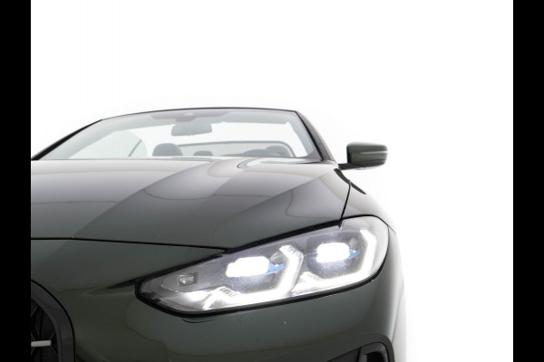 BMW 4 Serie Cabrio M440i xDrive High Executive (INCL-BTW) *LEATHER | LASER-LED | MEMORY-PACK | DIGI-COCKPIT | KEYLESS | HIFI-SOUND | SHIFTPADDLES | CAMERA | DAB | NAVI-FULLMAP | AMBIENTLIGHT | HEAD-UP | TOWBAR | 19''ALU*