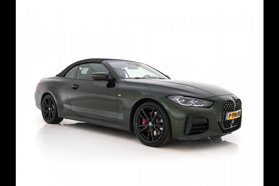 BMW 4 Serie Cabrio M440i xDrive High Executive (INCL-BTW) *LEATHER | LASER-LED | MEMORY-PACK | DIGI-COCKPIT | KEYLESS | HIFI-SOUND | SHIFTPADDLES | CAMERA | DAB | NAVI-FULLMAP | AMBIENTLIGHT | HEAD-UP | TOWBAR | 19''ALU*