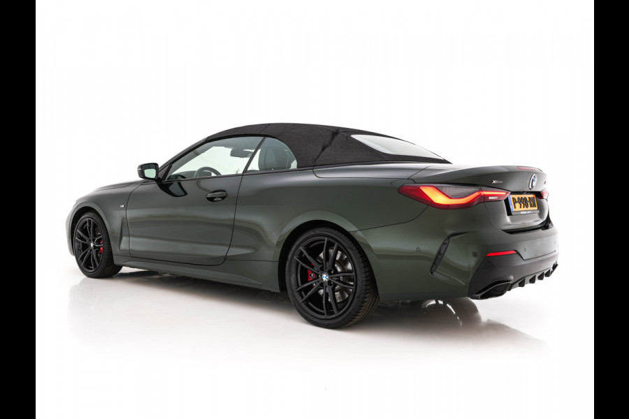 BMW 4 Serie Cabrio M440i xDrive High Executive (INCL-BTW) *LEATHER | LASER-LED | MEMORY-PACK | DIGI-COCKPIT | KEYLESS | HIFI-SOUND | SHIFTPADDLES | CAMERA | DAB | NAVI-FULLMAP | AMBIENTLIGHT | HEAD-UP | TOWBAR | 19''ALU*