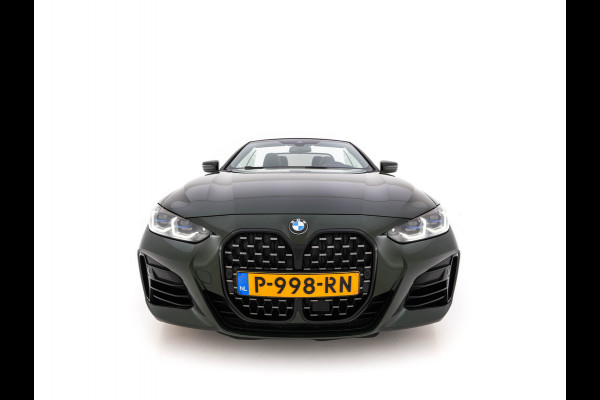 BMW 4 Serie Cabrio M440i xDrive High Executive (INCL-BTW) *LEATHER | LASER-LED | MEMORY-PACK | DIGI-COCKPIT | KEYLESS | HIFI-SOUND | SHIFTPADDLES | CAMERA | DAB | NAVI-FULLMAP | AMBIENTLIGHT | HEAD-UP | TOWBAR | 19''ALU*