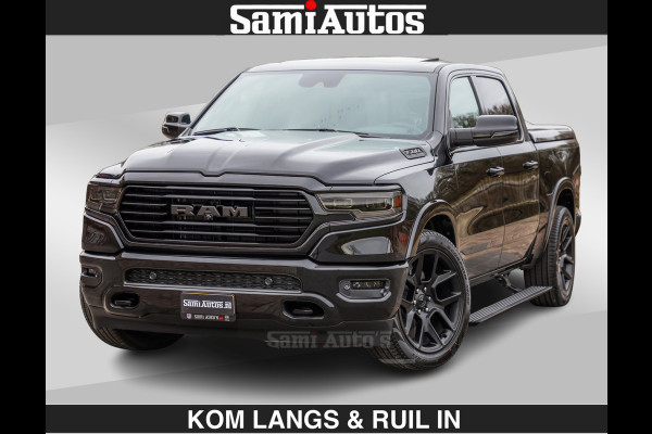 Dodge Ram BLACK OPS LONGHORN BRUIN LEDER 5,7L V8 HEMI | VIRTUAL | HEAD UP | PANODAK | LUCHTVERING | BOM VOL | DC | 402 PK | CREW CAB | DUBBELE CABINE | 4X4 | 5 PERSOONS | GRIJSKENTEKEN | LIMITED