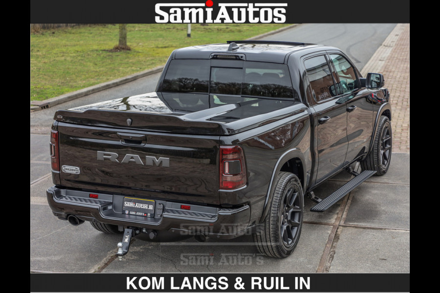 Dodge Ram BLACK OPS LONGHORN BRUIN LEDER 5,7L V8 HEMI | VIRTUAL | HEAD UP | PANODAK | LUCHTVERING | BOM VOL | DC | 402 PK | CREW CAB | DUBBELE CABINE | 4X4 | 5 PERSOONS | GRIJSKENTEKEN | LIMITED