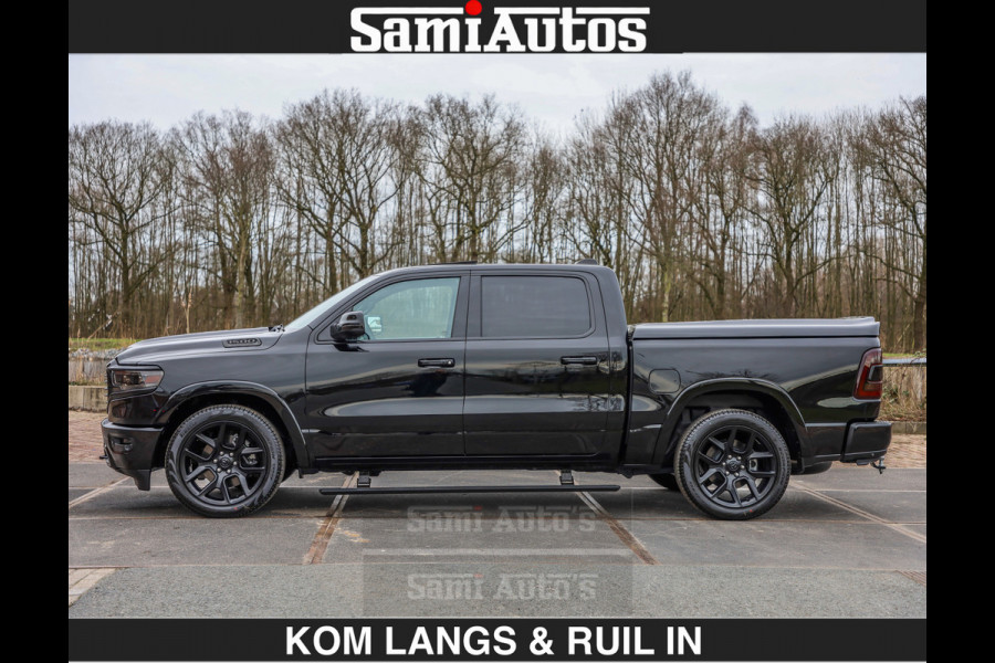 Dodge Ram BLACK OPS LONGHORN BRUIN LEDER 5,7L V8 HEMI | VIRTUAL | HEAD UP | PANODAK | LUCHTVERING | BOM VOL | DC | 402 PK | CREW CAB | DUBBELE CABINE | 4X4 | 5 PERSOONS | GRIJSKENTEKEN | LIMITED