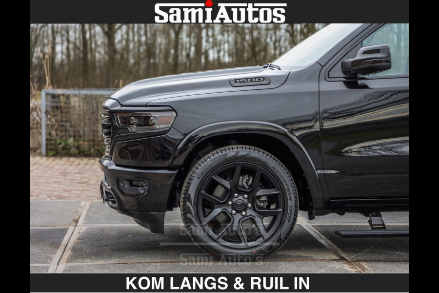 Dodge Ram BLACK OPS LONGHORN BRUIN LEDER 5,7L V8 HEMI | VIRTUAL | HEAD UP | PANODAK | LUCHTVERING | BOM VOL | DC | 402 PK | CREW CAB | DUBBELE CABINE | 4X4 | 5 PERSOONS | GRIJSKENTEKEN | LIMITED