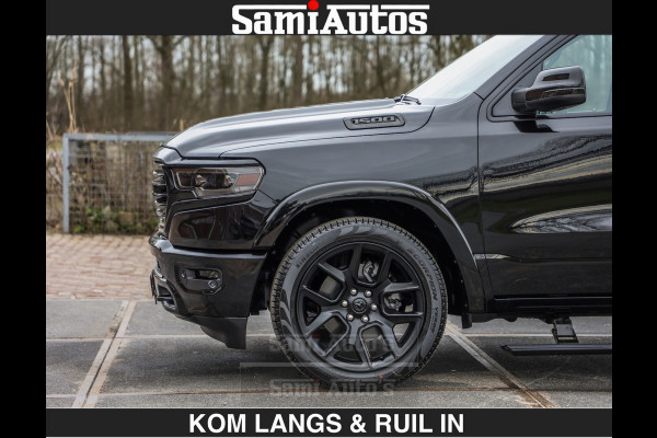 Dodge Ram BLACK OPS LONGHORN BRUIN LEDER 5,7L V8 HEMI | VIRTUAL | HEAD UP | PANODAK | LUCHTVERING | BOM VOL | DC | 402 PK | CREW CAB | DUBBELE CABINE | 4X4 | 5 PERSOONS | GRIJSKENTEKEN | LIMITED