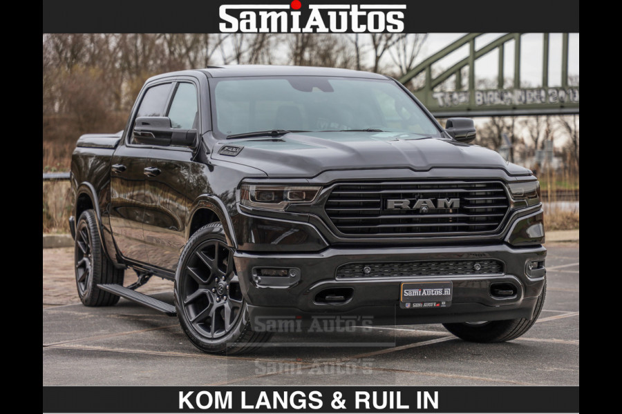 Dodge Ram BLACK OPS LONGHORN BRUIN LEDER 5,7L V8 HEMI | VIRTUAL | HEAD UP | PANODAK | LUCHTVERING | BOM VOL | DC | 402 PK | CREW CAB | DUBBELE CABINE | 4X4 | 5 PERSOONS | GRIJSKENTEKEN | LIMITED