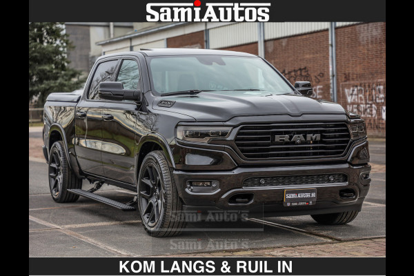 Dodge Ram BLACK OPS LONGHORN BRUIN LEDER 5,7L V8 HEMI | VIRTUAL | HEAD UP | PANODAK | LUCHTVERING | BOM VOL | DC | 402 PK | CREW CAB | DUBBELE CABINE | 4X4 | 5 PERSOONS | GRIJSKENTEKEN | LIMITED
