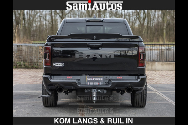 Dodge Ram BLACK OPS LONGHORN BRUIN LEDER 5,7L V8 HEMI | VIRTUAL | HEAD UP | PANODAK | LUCHTVERING | BOM VOL | DC | 402 PK | CREW CAB | DUBBELE CABINE | 4X4 | 5 PERSOONS | GRIJSKENTEKEN | LIMITED