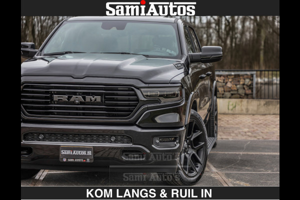Dodge Ram BLACK OPS LONGHORN BRUIN LEDER 5,7L V8 HEMI | VIRTUAL | HEAD UP | PANODAK | LUCHTVERING | BOM VOL | DC | 402 PK | CREW CAB | DUBBELE CABINE | 4X4 | 5 PERSOONS | GRIJSKENTEKEN | LIMITED