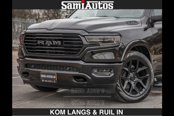Dodge Ram BLACK OPS LONGHORN BRUIN LEDER 5,7L V8 HEMI | VIRTUAL | HEAD UP | PANODAK | LUCHTVERING | BOM VOL | DC | 402 PK | CREW CAB | DUBBELE CABINE | 4X4 | 5 PERSOONS | GRIJSKENTEKEN | LIMITED