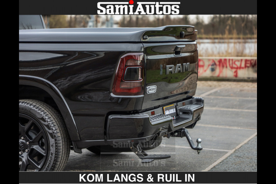 Dodge Ram BLACK OPS LONGHORN BRUIN LEDER 5,7L V8 HEMI | VIRTUAL | HEAD UP | PANODAK | LUCHTVERING | BOM VOL | DC | 402 PK | CREW CAB | DUBBELE CABINE | 4X4 | 5 PERSOONS | GRIJSKENTEKEN | LIMITED