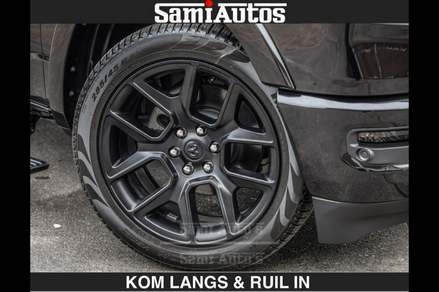 Dodge Ram BLACK OPS LONGHORN BRUIN LEDER 5,7L V8 HEMI | VIRTUAL | HEAD UP | PANODAK | LUCHTVERING | BOM VOL | DC | 402 PK | CREW CAB | DUBBELE CABINE | 4X4 | 5 PERSOONS | GRIJSKENTEKEN | LIMITED