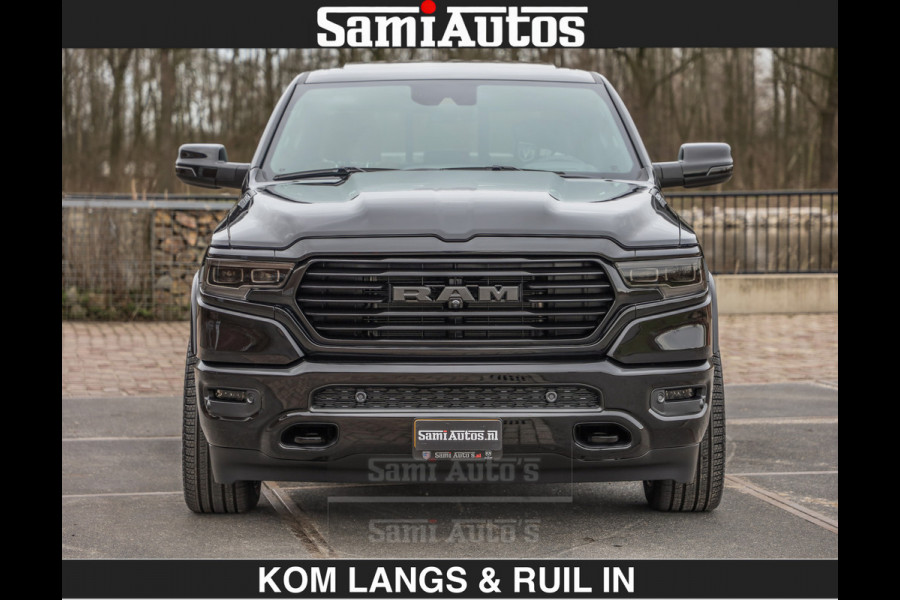 Dodge Ram BLACK OPS LONGHORN BRUIN LEDER 5,7L V8 HEMI | VIRTUAL | HEAD UP | PANODAK | LUCHTVERING | BOM VOL | DC | 402 PK | CREW CAB | DUBBELE CABINE | 4X4 | 5 PERSOONS | GRIJSKENTEKEN | LIMITED