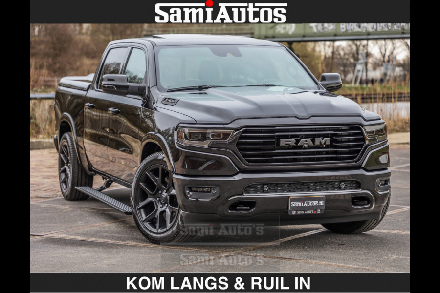 Dodge Ram BLACK OPS LONGHORN BRUIN LEDER 5,7L V8 HEMI | VIRTUAL | HEAD UP | PANODAK | LUCHTVERING | BOM VOL | DC | 402 PK | CREW CAB | DUBBELE CABINE | 4X4 | 5 PERSOONS | GRIJSKENTEKEN | LIMITED