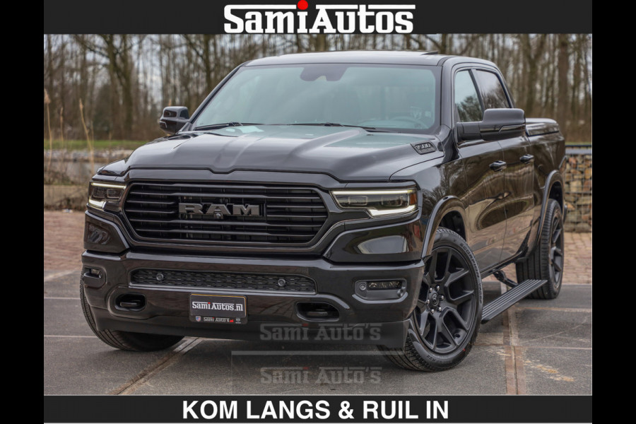 Dodge Ram BLACK OPS LONGHORN BRUIN LEDER 5,7L V8 HEMI | VIRTUAL | HEAD UP | PANODAK | LUCHTVERING | BOM VOL | DC | 402 PK | CREW CAB | DUBBELE CABINE | 4X4 | 5 PERSOONS | GRIJSKENTEKEN | LIMITED