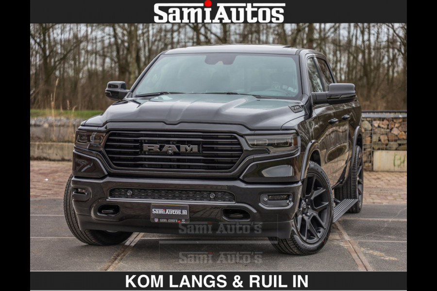 Dodge Ram BLACK OPS LONGHORN BRUIN LEDER 5,7L V8 HEMI | VIRTUAL | HEAD UP | PANODAK | LUCHTVERING | BOM VOL | DC | 402 PK | CREW CAB | DUBBELE CABINE | 4X4 | 5 PERSOONS | GRIJSKENTEKEN | LIMITED