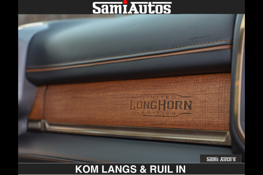 Dodge Ram BLACK OPS LONGHORN BRUIN LEDER 5,7L V8 HEMI | VIRTUAL | HEAD UP | PANODAK | LUCHTVERING | BOM VOL | DC | 402 PK | CREW CAB | DUBBELE CABINE | 4X4 | 5 PERSOONS | GRIJSKENTEKEN | LIMITED