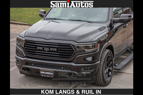 Dodge Ram BLACK OPS LONGHORN BRUIN LEDER 5,7L V8 HEMI | VIRTUAL | HEAD UP | PANODAK | LUCHTVERING | BOM VOL | DC | 402 PK | CREW CAB | DUBBELE CABINE | 4X4 | 5 PERSOONS | GRIJSKENTEKEN | LIMITED