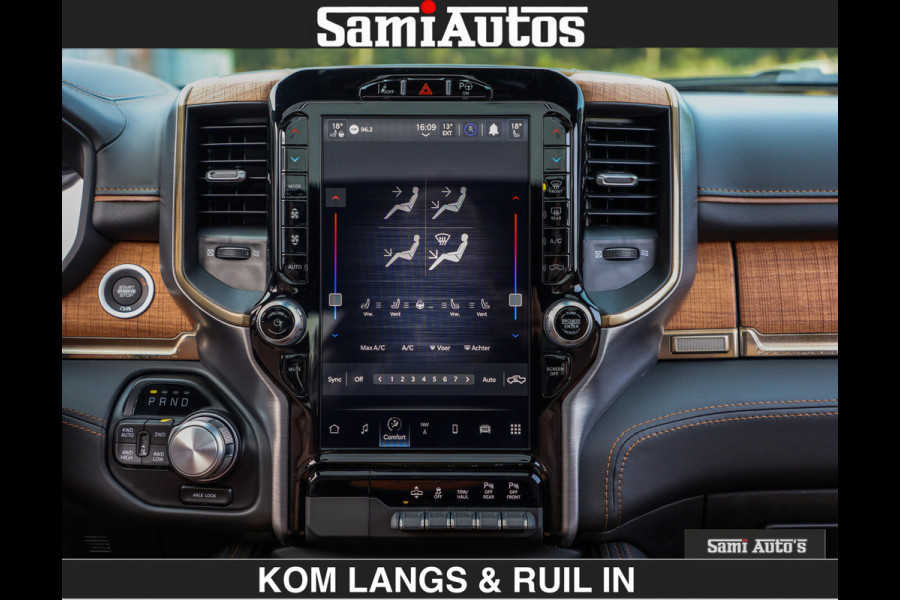 Dodge Ram BLACK OPS LONGHORN BRUIN LEDER 5,7L V8 HEMI | VIRTUAL | HEAD UP | PANODAK | LUCHTVERING | BOM VOL | DC | 402 PK | CREW CAB | DUBBELE CABINE | 4X4 | 5 PERSOONS | GRIJSKENTEKEN | LIMITED