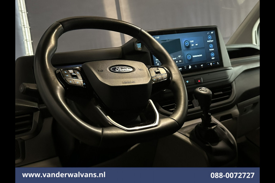 Ford Transit Custom 2.0 TDCI 136pk L1H1 Euro6 Airco | Navigatie | LED | Apple Carplay | Adaptieve Cruisecontrol | Leder Stuur Android Auto, Verwarmde voorruit, Stoelverwarming, Parkeersensoren, Bijrijdersbank, 2590kg trekvermogen