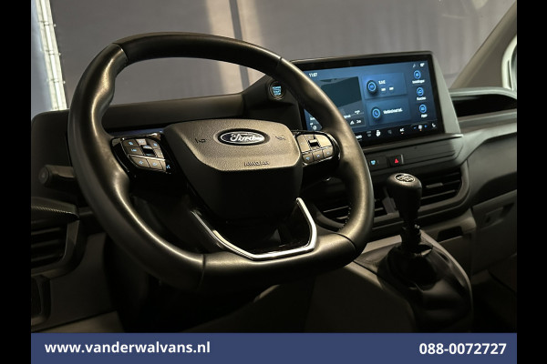 Ford Transit Custom 2.0 TDCI 136pk L1H1 Euro6 Airco | Navigatie | LED | Apple Carplay | Adaptieve Cruisecontrol | Leder Stuur Android Auto, Verwarmde voorruit, Stoelverwarming, Parkeersensoren, Bijrijdersbank, 2590kg trekvermogen