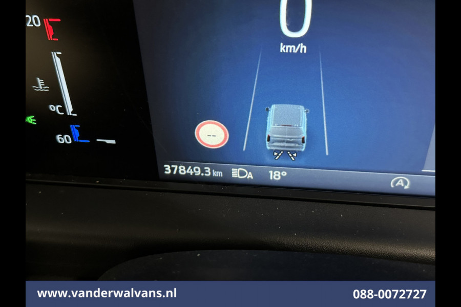 Ford Transit Custom 2.0 TDCI 136pk L1H1 Euro6 Airco | Navigatie | LED | Apple Carplay | Adaptieve Cruisecontrol | Leder Stuur Android Auto, Verwarmde voorruit, Stoelverwarming, Parkeersensoren, Bijrijdersbank, 2590kg trekvermogen