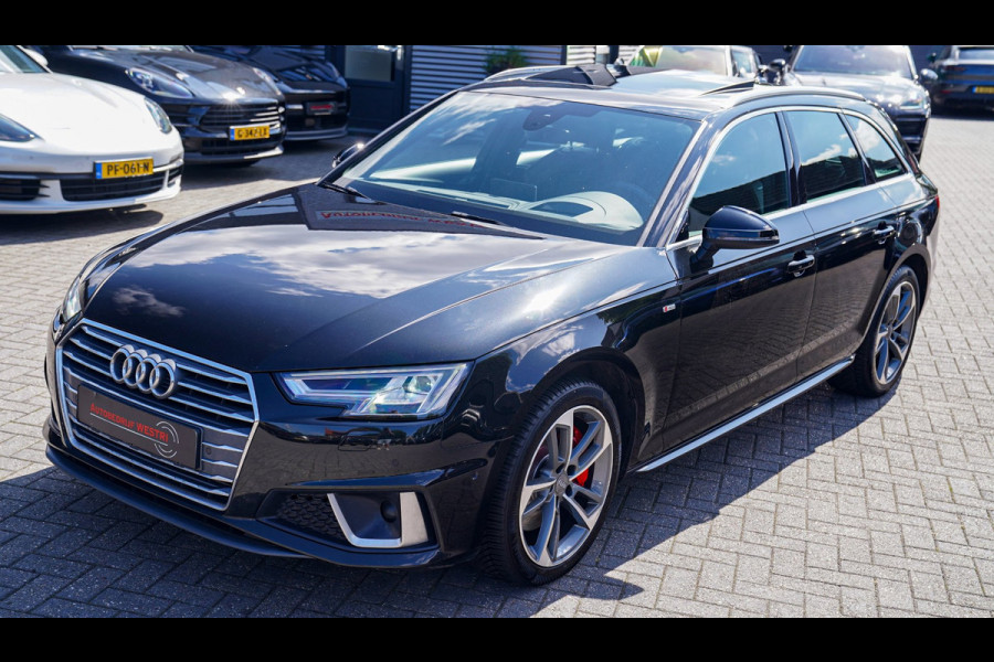 Audi A4 Avant 45 TFSI Sport S line black edition | Panorama | Dealer onderhouden | HuD | Camera | Stoelverwarming | LED