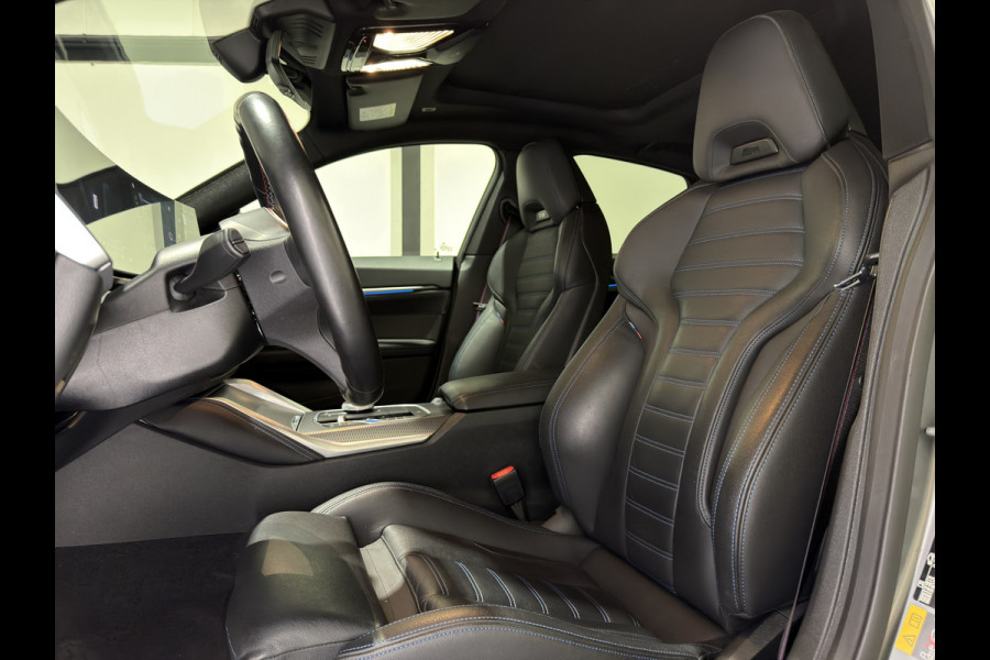 BMW i4 M50 84 kWh M Sport Pro | SOH 97,6% | el. Schuif/kanteldak | el. stoelen met memory | HUD | Unieke kleur
