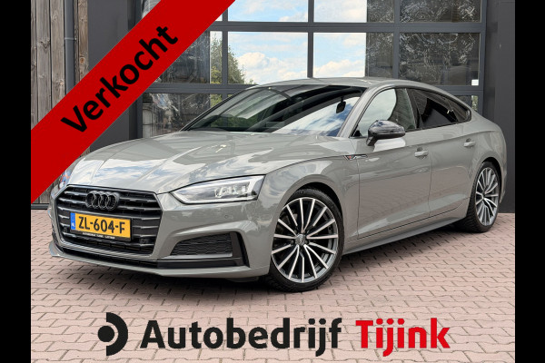 Audi A5 Sportback 35 TFSI Sport S-line edition | LED | Zwart optiek | Trekhaak | Sportstoelen | PDC | Keyless | Navi | Elek. achterklep | Afgevlakt stuur |