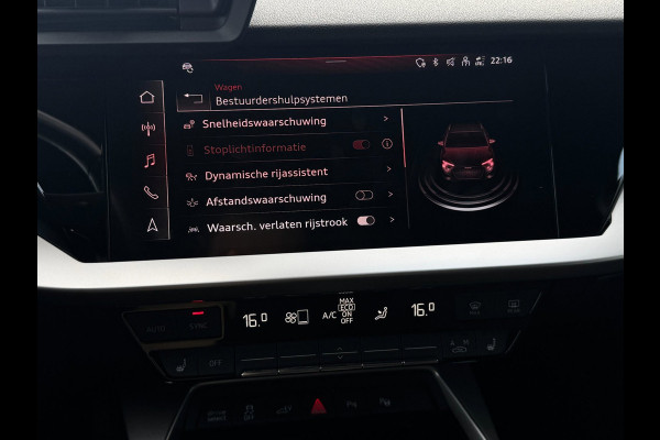 Audi A3 Sportback 45 TFSI e S-line | Matrix | Camera | Carplay | Dodehoek | Elektr. achterklep | Virtual | Black Optic