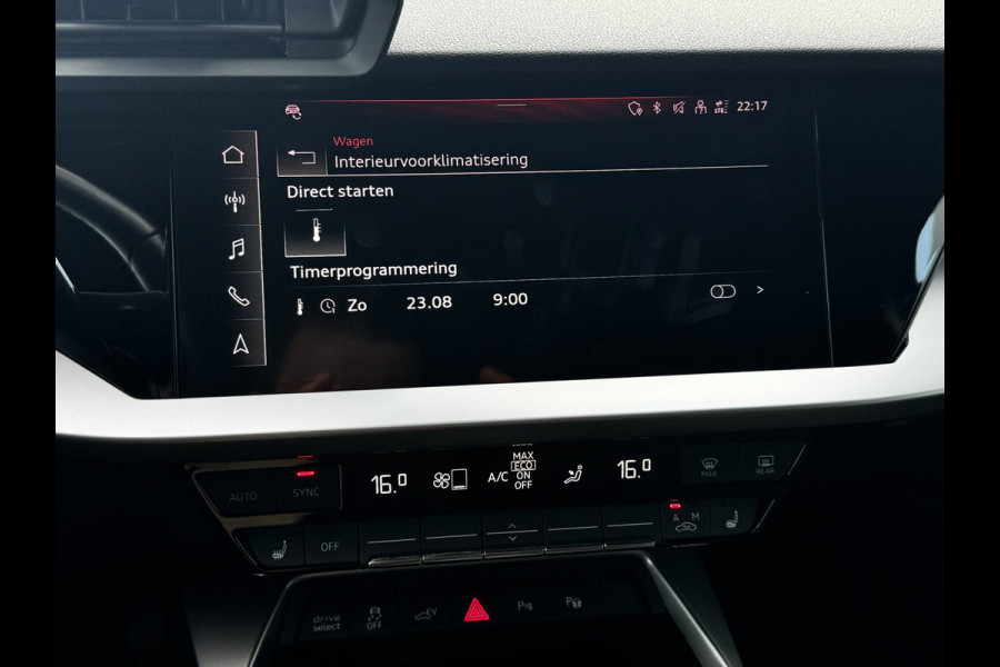 Audi A3 Sportback 45 TFSI e S-line | Matrix | Camera | Carplay | Dodehoek | Elektr. achterklep | Virtual | Black Optic