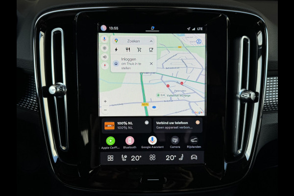 Volvo XC40 Recharge Pro Adaptive Cruise All-Season Banden Panoramadak AppleCarplay Elec. inklapbare trekhaak Leder/Alcantara Wifi