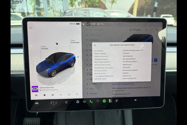 Tesla Model Y Long Range AWD 75 kWh prijs + btw of marge en kan drna online !!!! dit weg hale uit de titel | SOH 97% | RIJKLAAR GELEVERD | | TESLA FABRIEKSGARANTIE TOT 3-2027 OF 80.000 | TESLA GARANTIE ACCU + AANDRIJFLIJN T/M 03-2031/ 192.000KM|