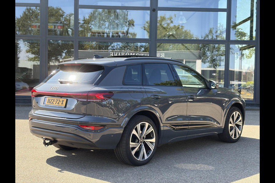 Audi Q6 e-tron Launch edition 83 kWh BOMVOL! | ELEK. TREKHAAK | STOEL VERWARMING VOOR EN ACHTER | KEYLESS | 360 CAMERA | STUURVERWARMING | FABRIEKS GARANTIE TM 01-08-2027 |