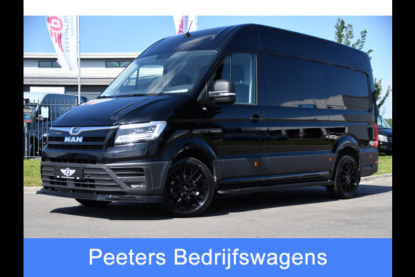 MAN TGE 3.180 35 2.0 L3H3 Black Edition Adaptieve Cruise, Camera, Carplay, LED, Stoelverwarming, Massage stoel, Trekhaak, 177pk, Automaat, Uniek!