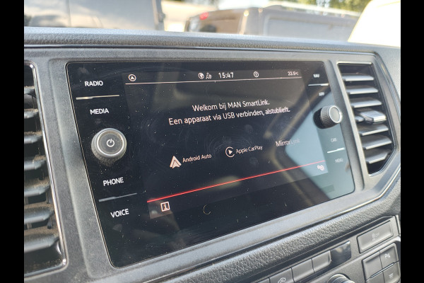 MAN TGE 35 2.0D L4H3 Extra Lang+Hoog Camera Comfort Stoel Airco Apple Carplay Android Auto Cruise Control Sidebars Navi* Pdc Betonplex Vloer Wandbetimmering Schuifdeur Origineel Nederlandse Auto